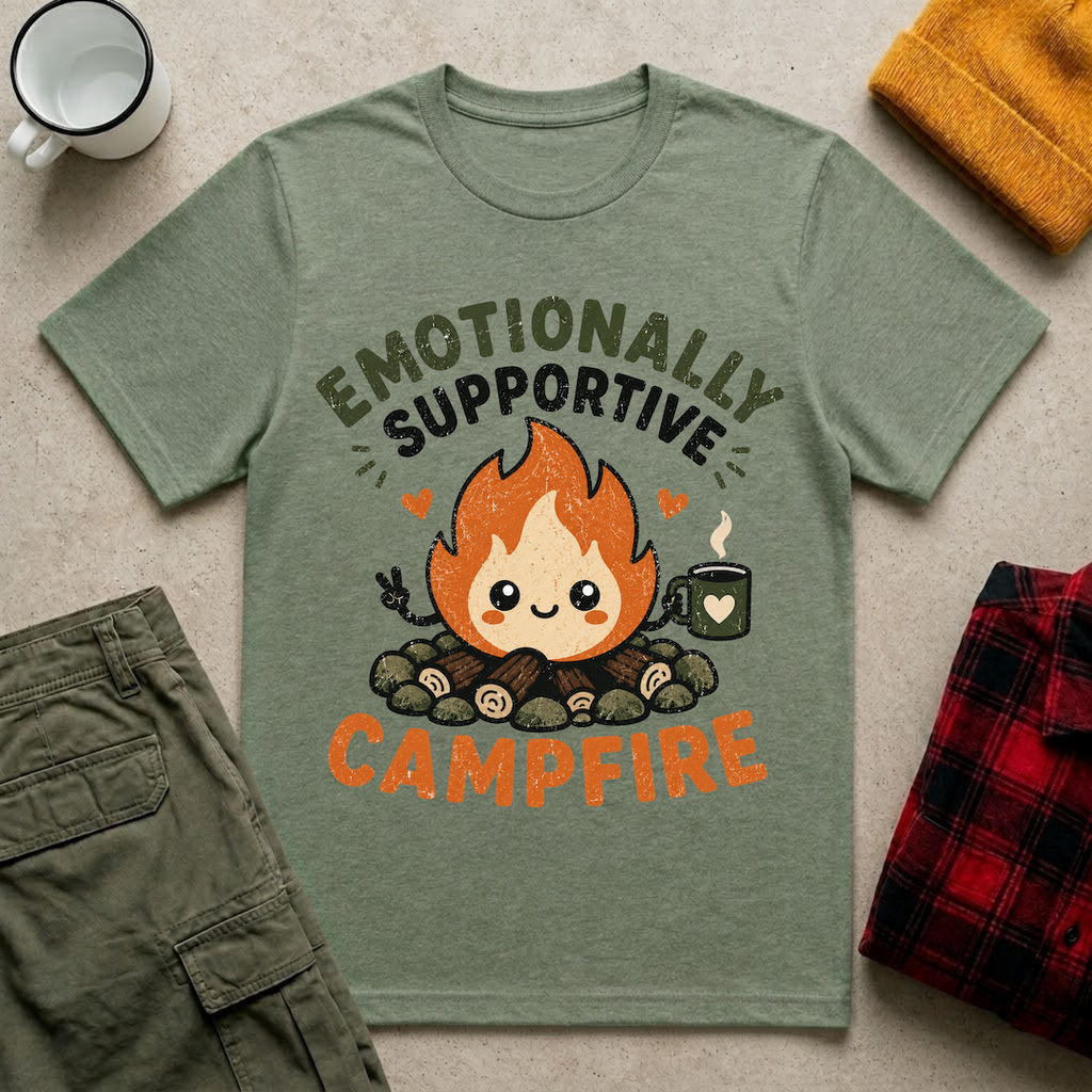 Emotionally Supportive Campfire T-Shirt