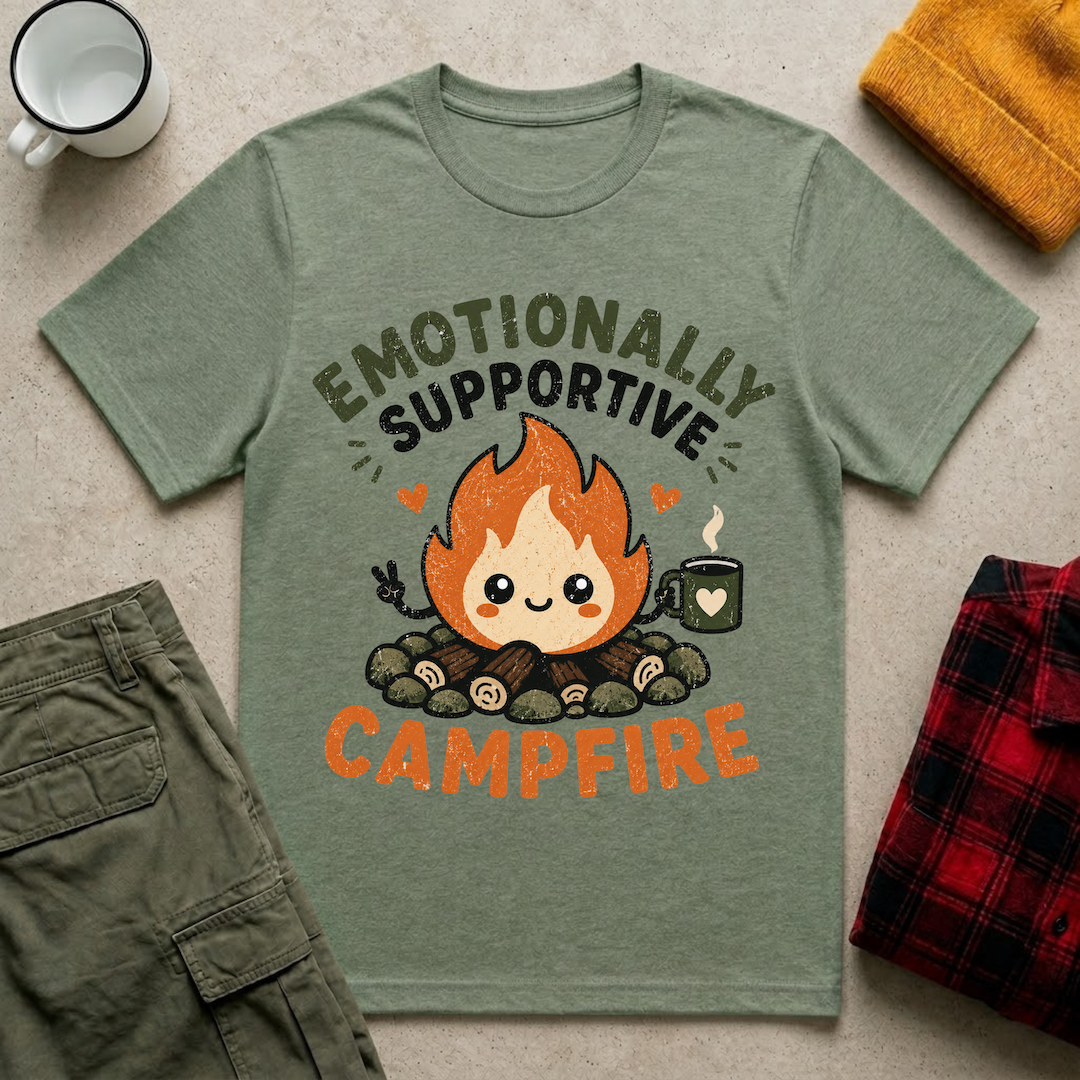 Emotionally Supportive Campfire T-Shirt