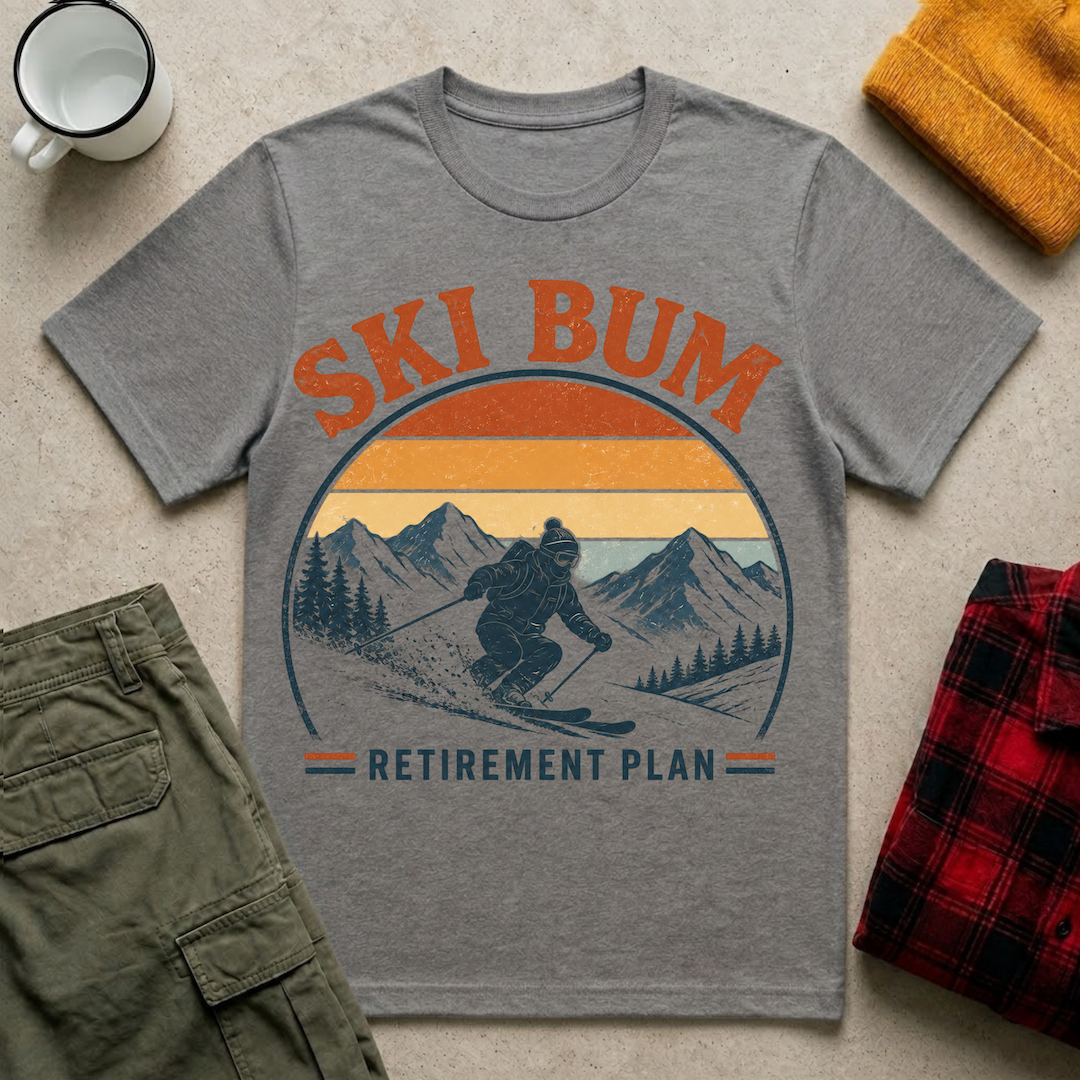 Ski Bum Retirement T-Shirt