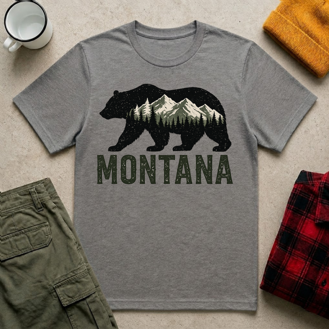 Montana Bear  T-Shirt