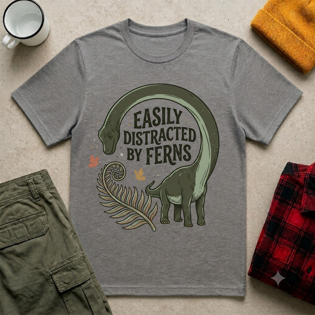 Distracted By Ferns T-Shirt