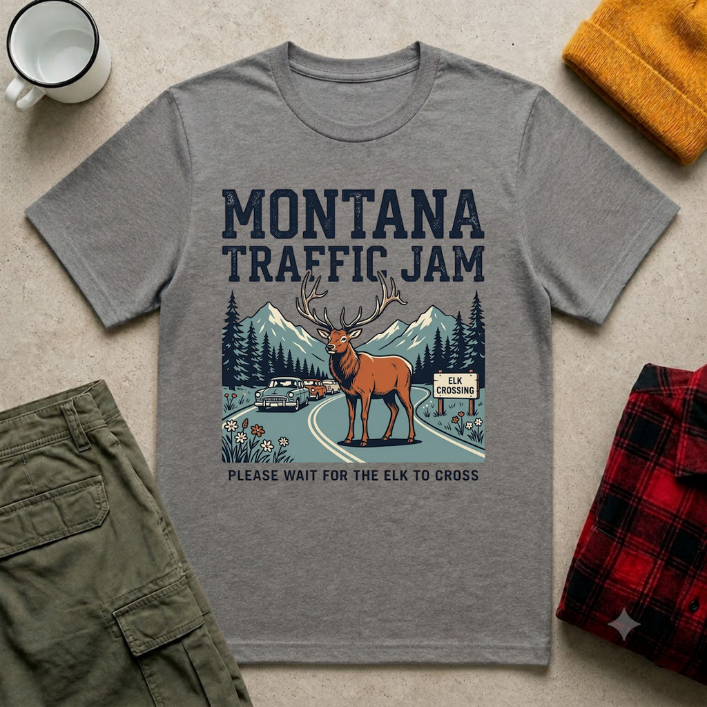 Elk Traffic Jam T-Shirt