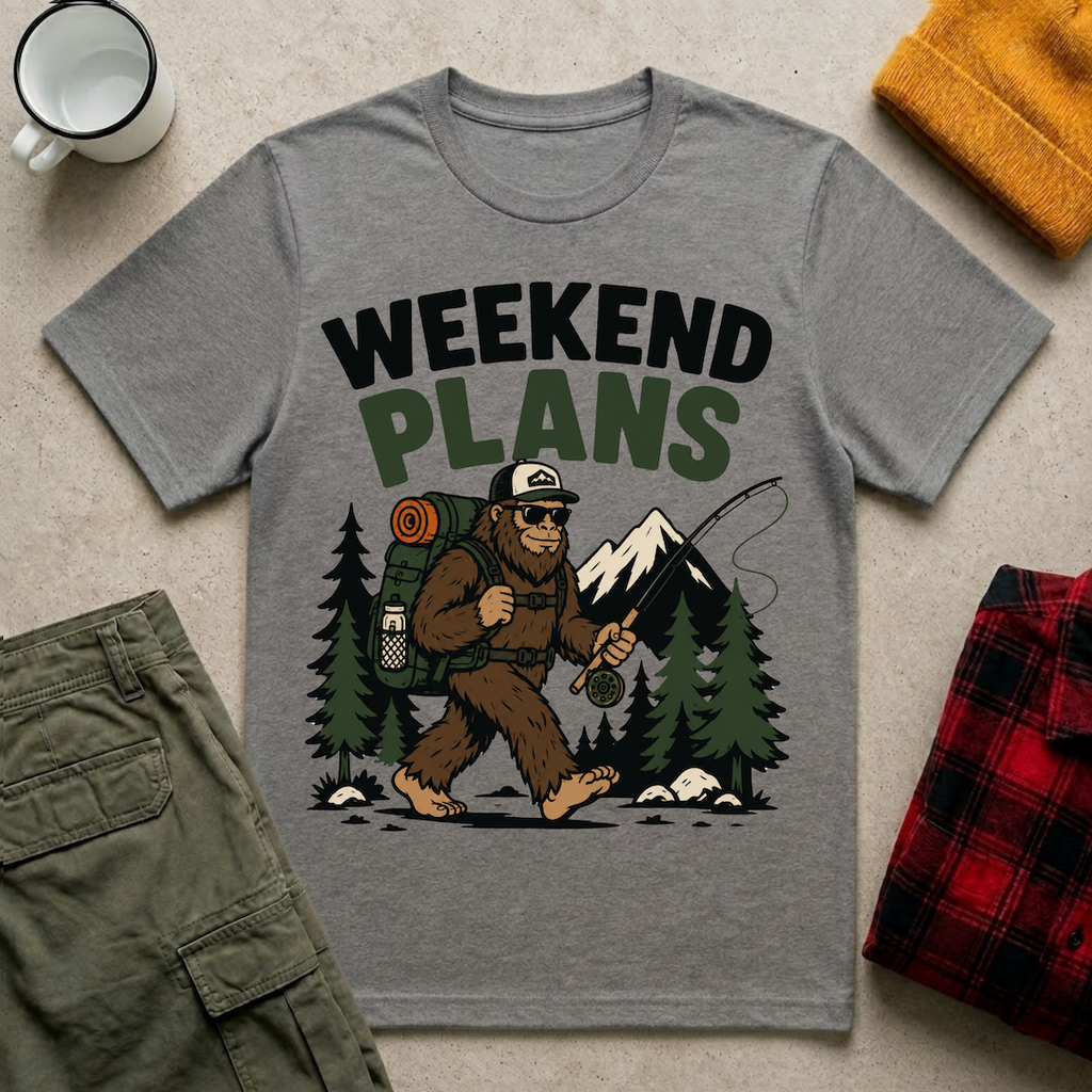 Weekend Plans Bigfoot T-Shirt