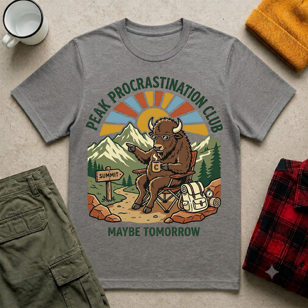 Peak Procrastination Club T-Shirt