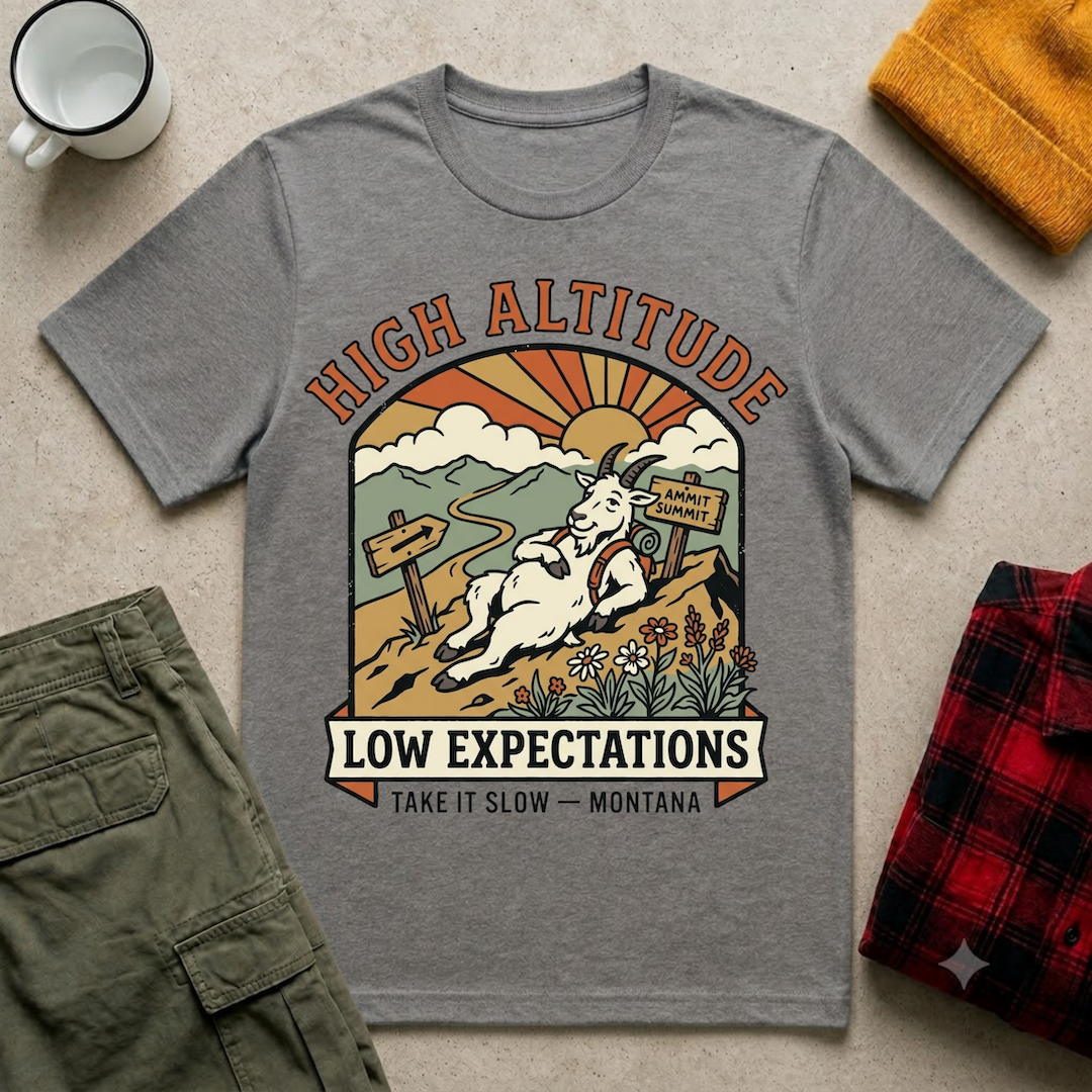 High Altitude Low Expectations T-Shirt