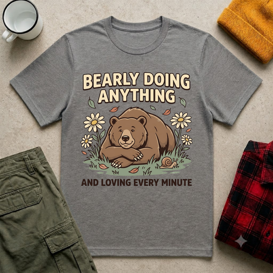 Bearly Doing Anything T-Shirt
