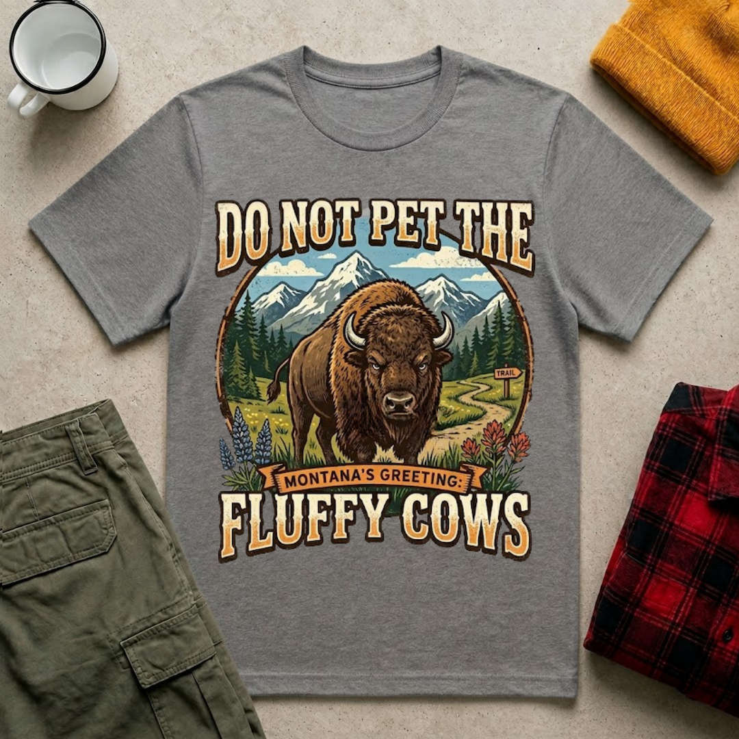 Do Not Pet The Fluffy Cows T-Shirt