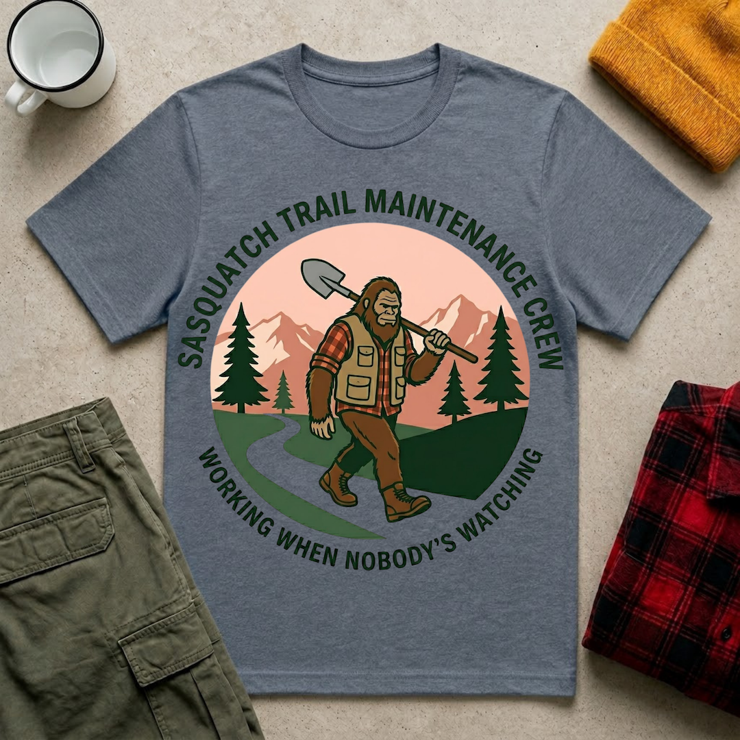 Sasquatch Trail Maintenance Crew T-Shirt