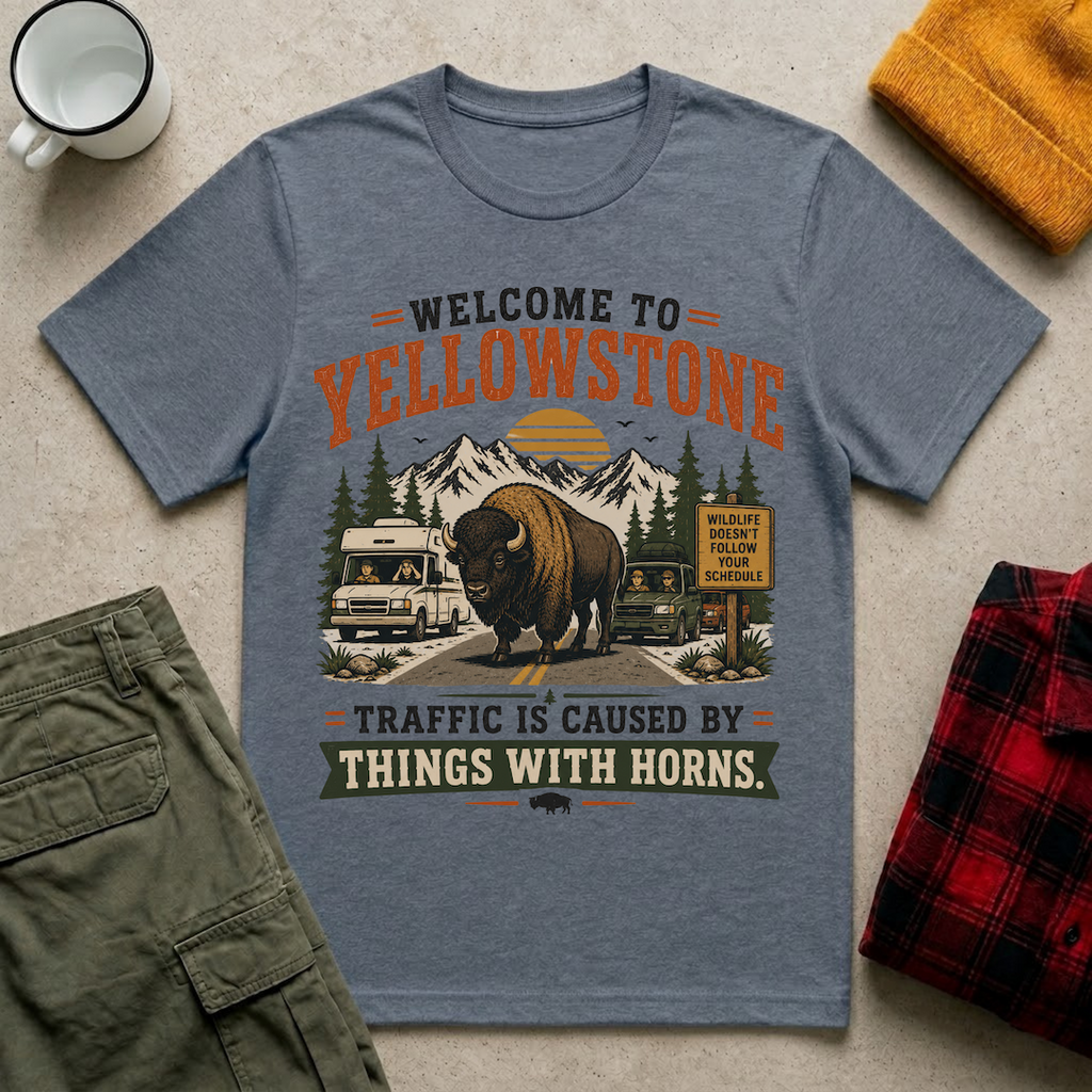 Welcome to Yellowstone Bison T-Shirt