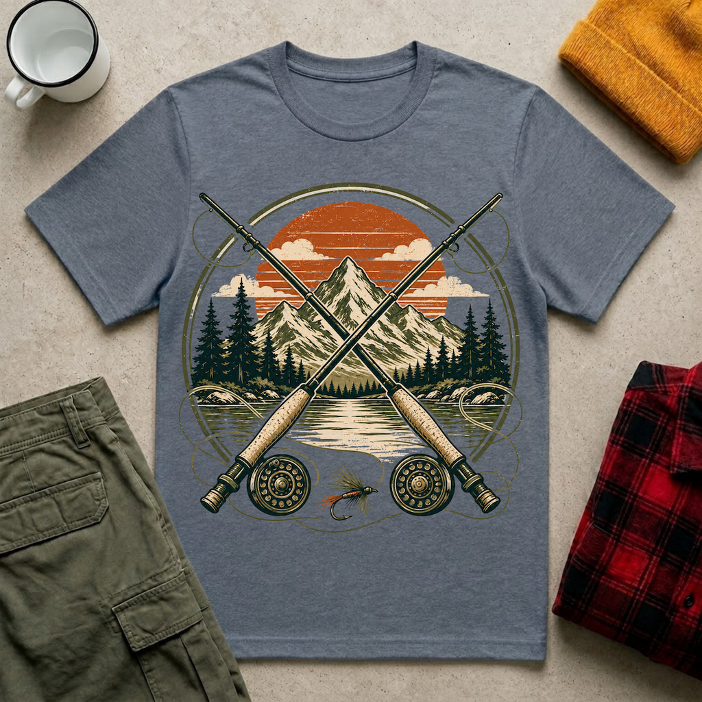 Crossed Fly Rods T-Shirt