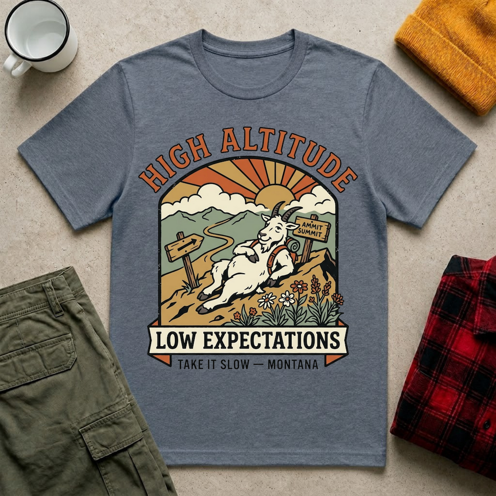 High Altitude Low Expectations T-Shirt