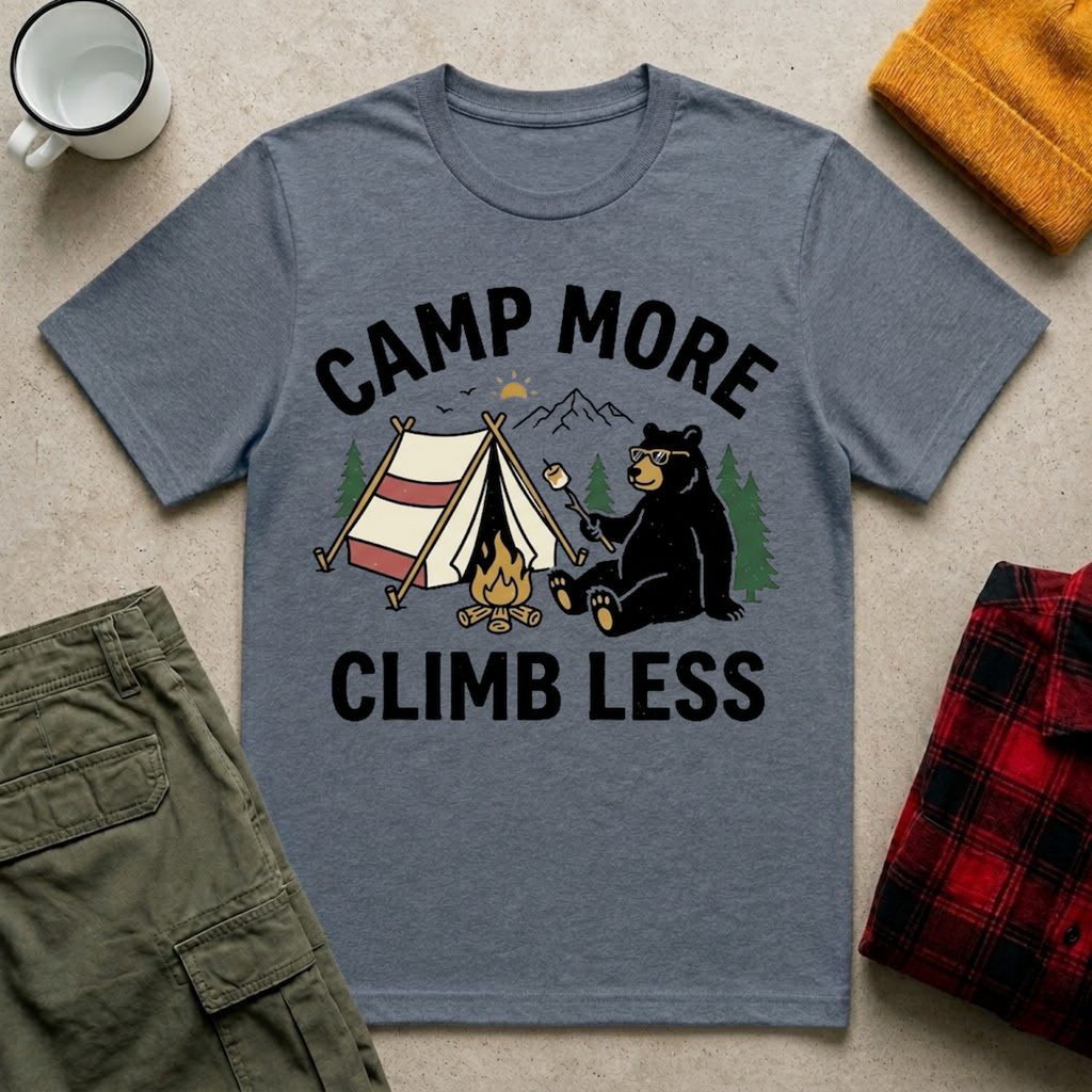 Camp More Climb Less T-Shirt