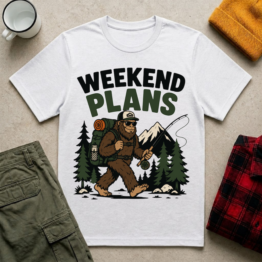 Weekend Plans Bigfoot T-Shirt