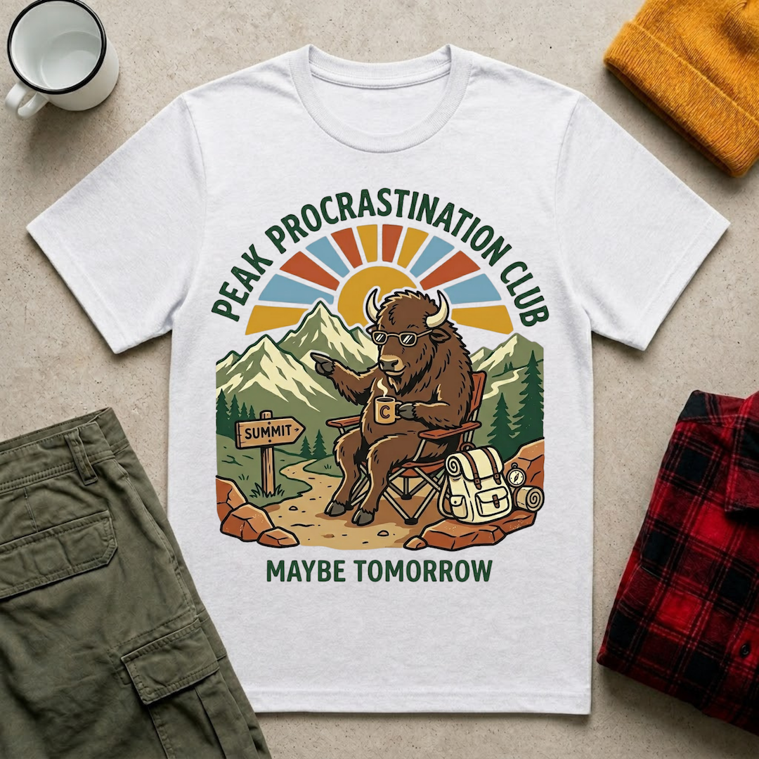 Peak Procrastination Club T-Shirt