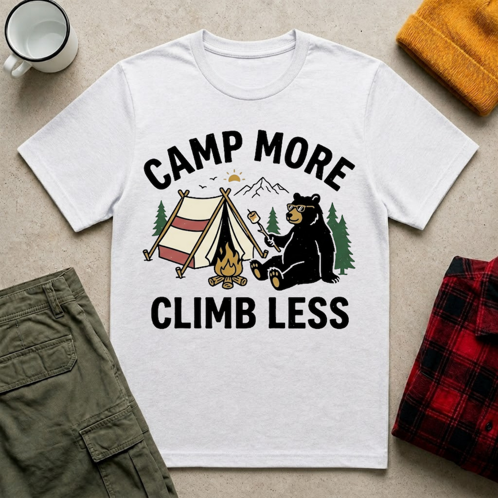 Camp More Climb Less T-Shirt