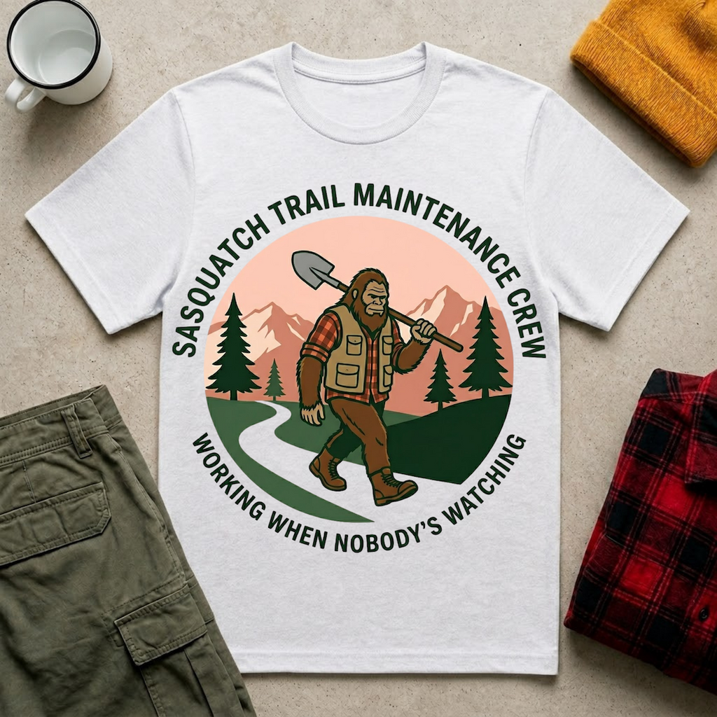Sasquatch Trail Maintenance Crew T-Shirt