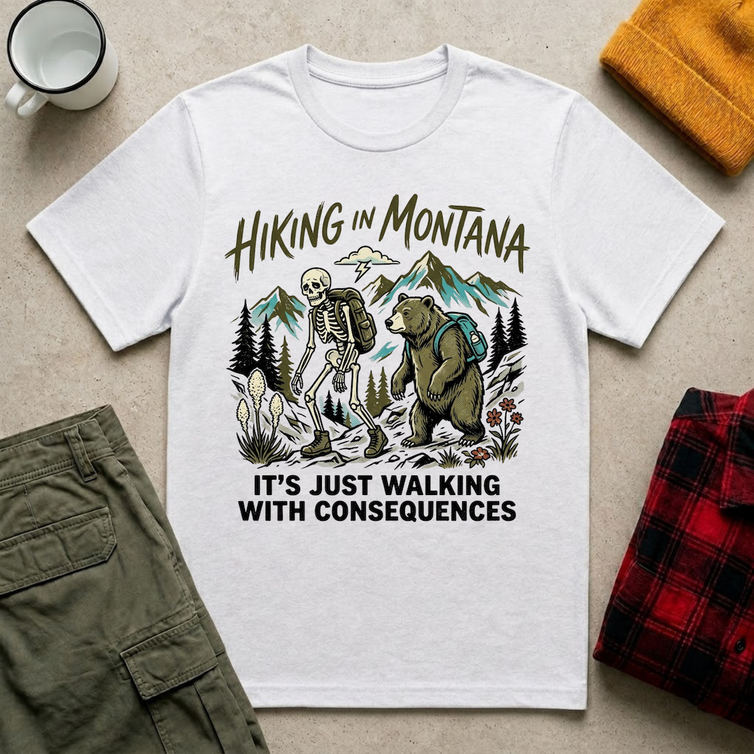 Hiking In Montana T-Shirt