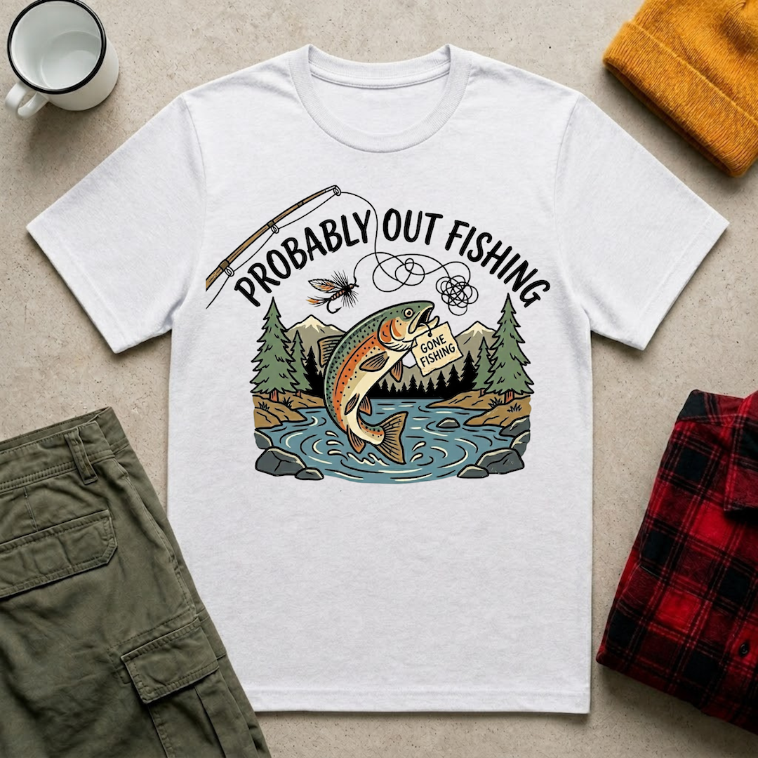 Probably Out Fishing T-Shirt
