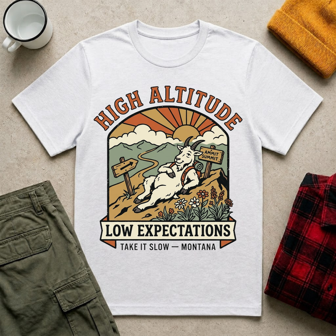 High Altitude Low Expectations T-Shirt
