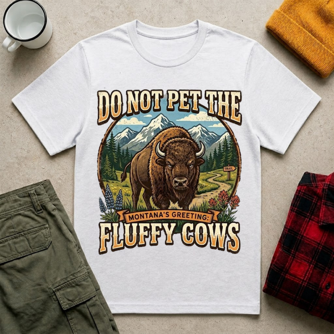 Do Not Pet The Fluffy Cows T-Shirt